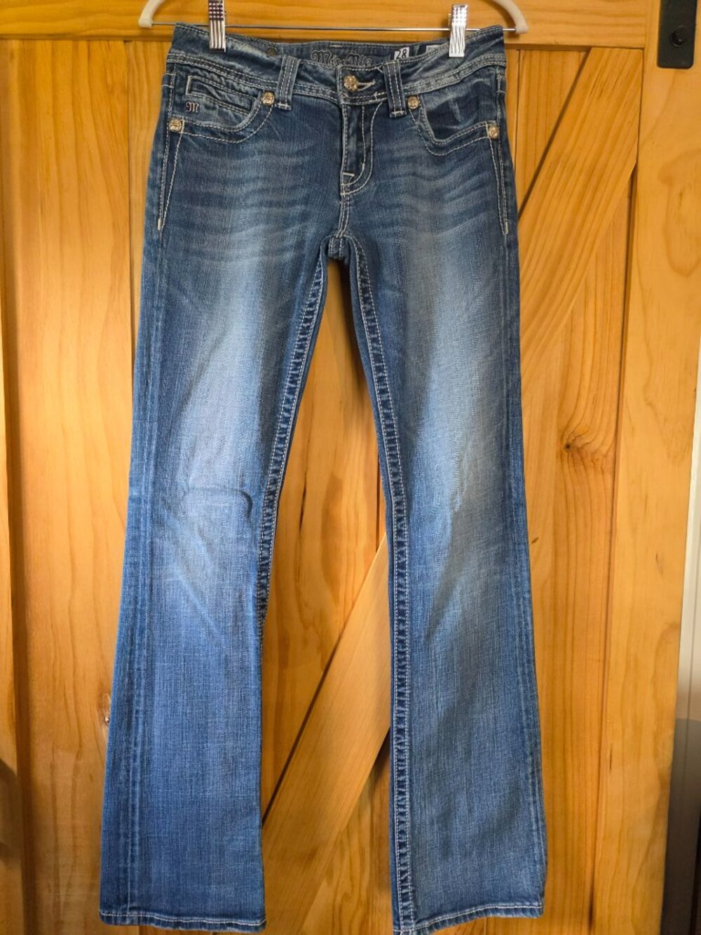 Miss Me Embellished Studded Cross Bootcut Jeans size: 28
